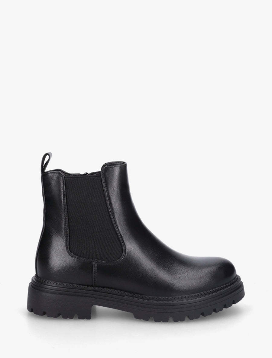 Bottines style chelsea en simili - Noir - 1