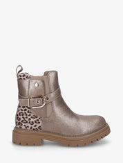Bottines élastiquées à sangle - Taupe - 1