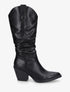 Bottes pointus style santiags - Noir - 1