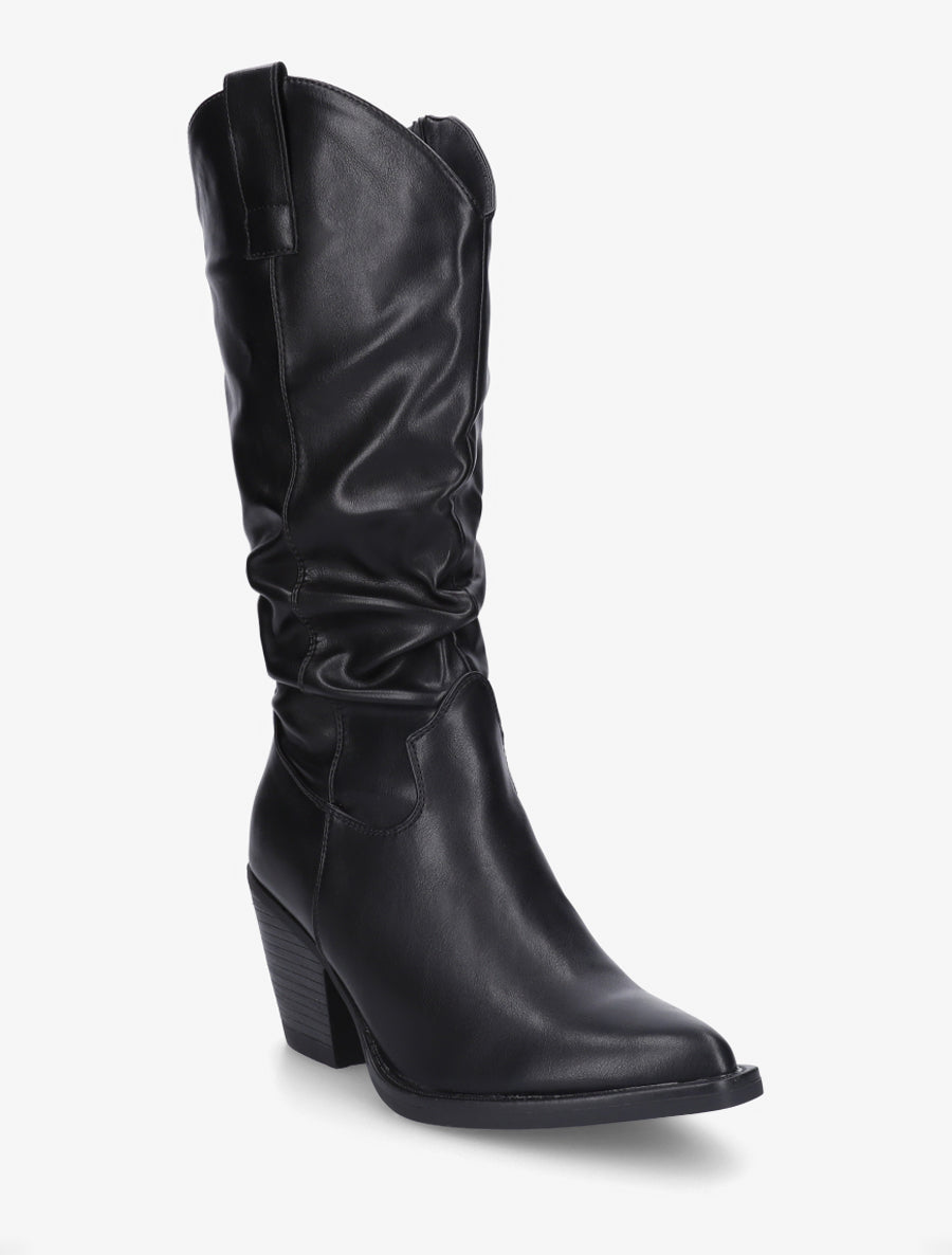 Bottes pointus style santiags - Noir - 2