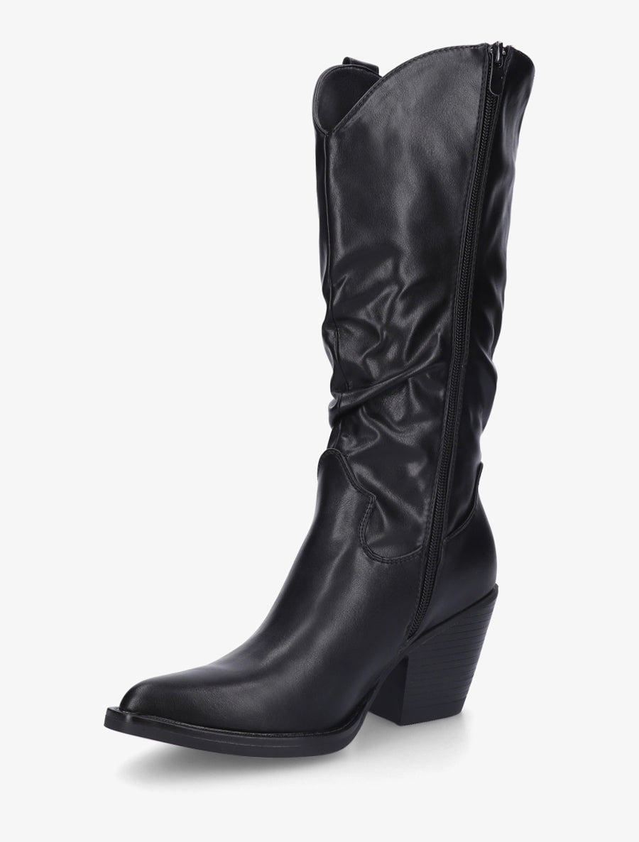 Bottes pointus style santiags - Noir - 3