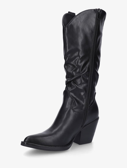 Bottes pointus style santiags - Noir - 3