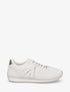 Sneakers en tissu à lacets floqués - Beige - 1