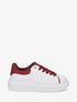 Sneakers en simili bicolore - Bordeaux - 1