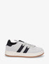 Sneakers unies à bandes contrastantes - Gris - 1