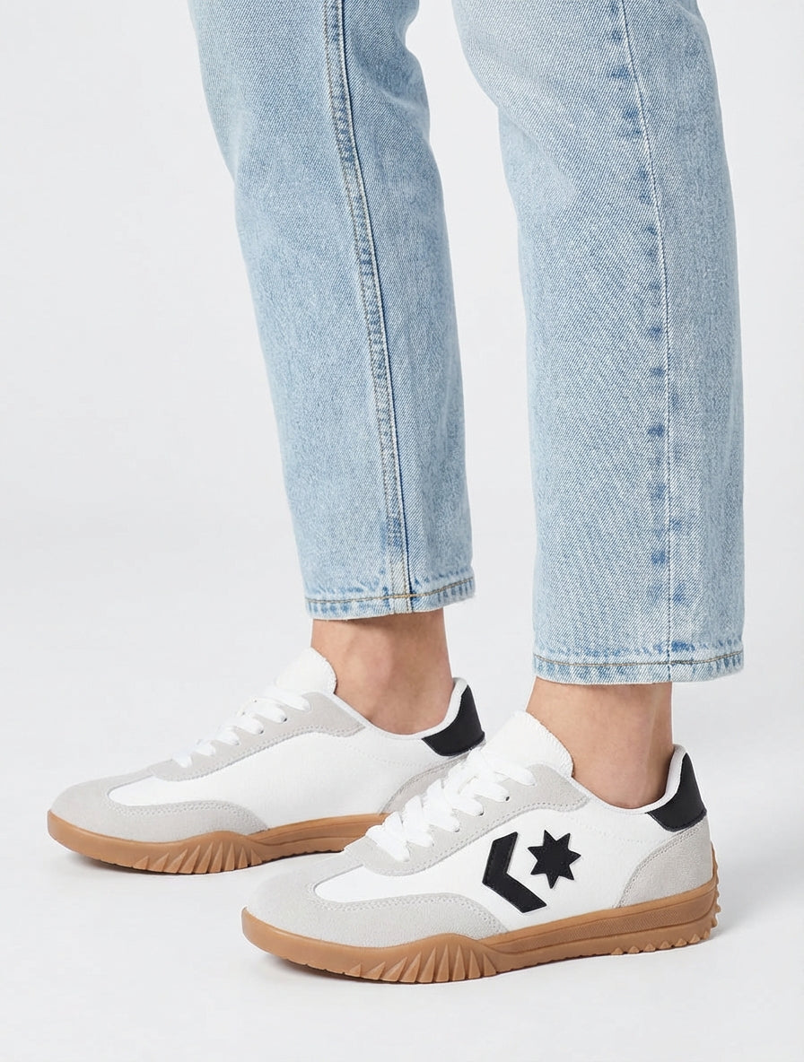 Zapatillas con inserción de estrella - Blanco