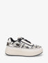 Sneakers imprimés à semelle plateforme - Noir - 1