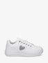 Sneakers à empiècement coeur strassé - Blanc - 1