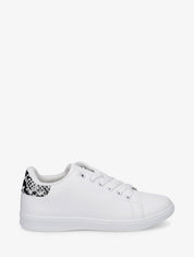 Sneakers basiques en simili - Beige - 1