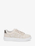 Baskets à broderie motif marguerite - Beige - 1