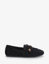 Mocassins frangés en suédine - Noir - 1