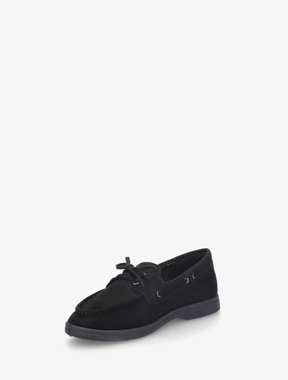 Mocassins en suédine à lacets - Noir - 3