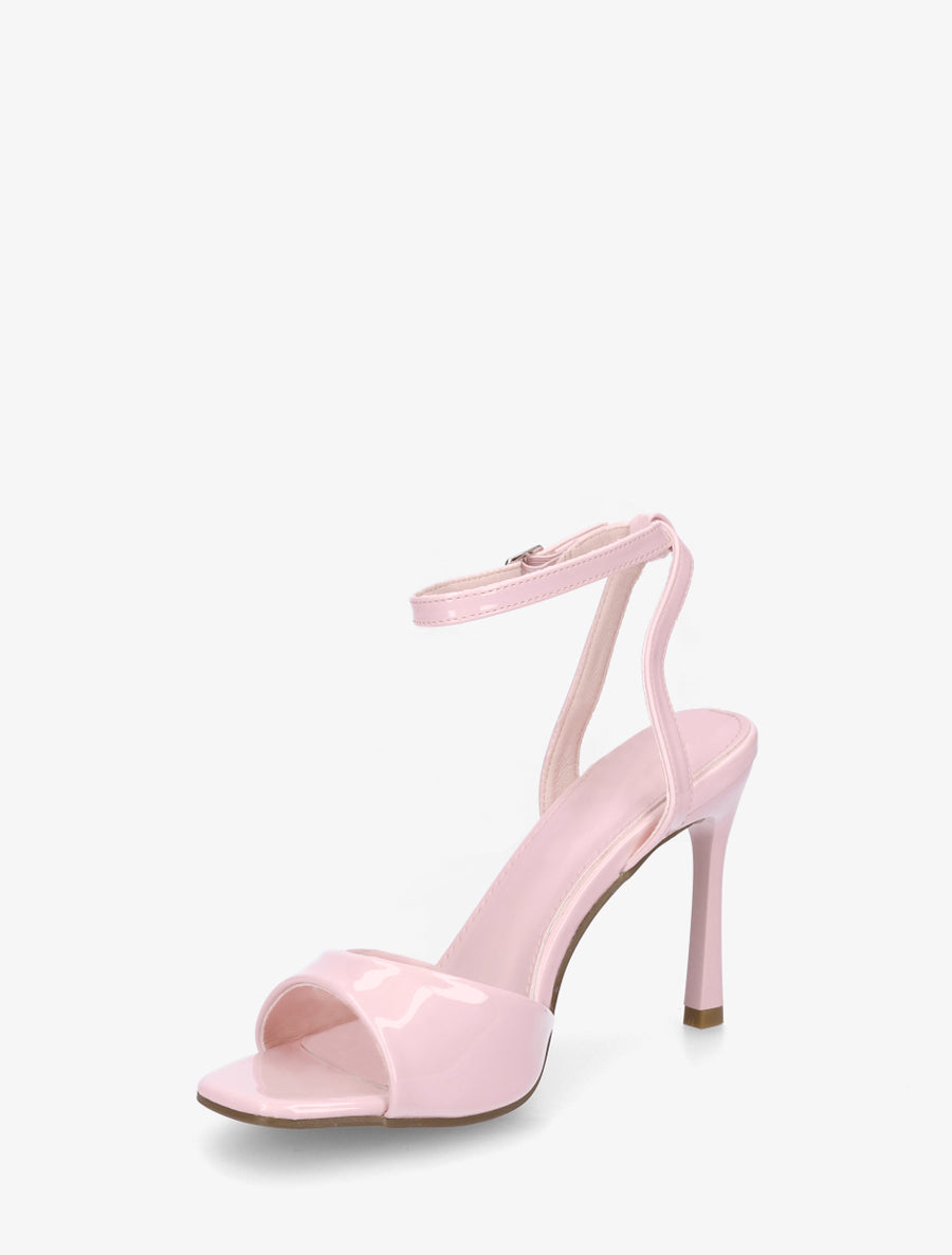 Sandales vernies à talon aiguille - Rose - 3
