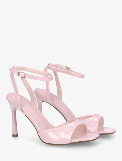 Sandales vernies à talon aiguille - Rose - 4
