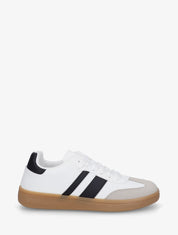 Sneakers à bandes contrastantes - Blanc - 1