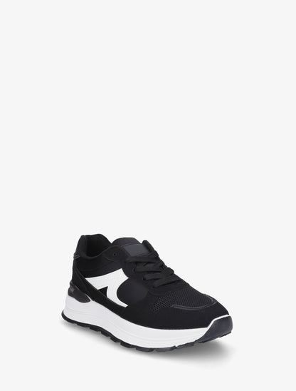 Sneakers en simili stylisés - Noir - 2