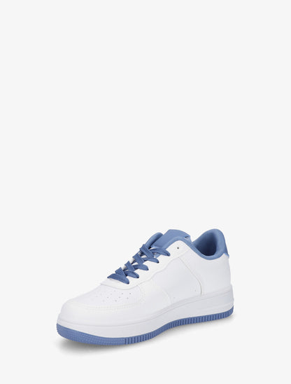 Baskets basiques en simili - Bleu - 3