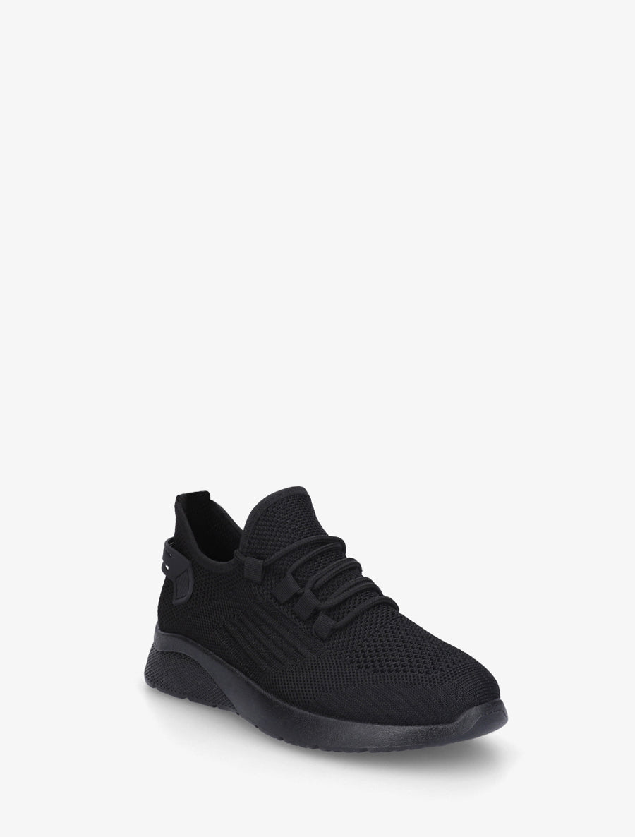 Baskets en tissu style running - Noir - 2