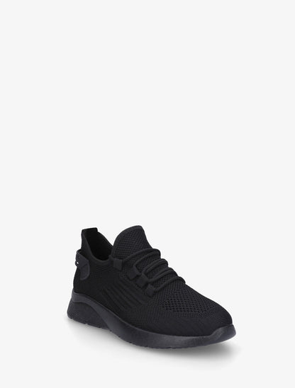 Baskets en tissu style running - Noir - 2