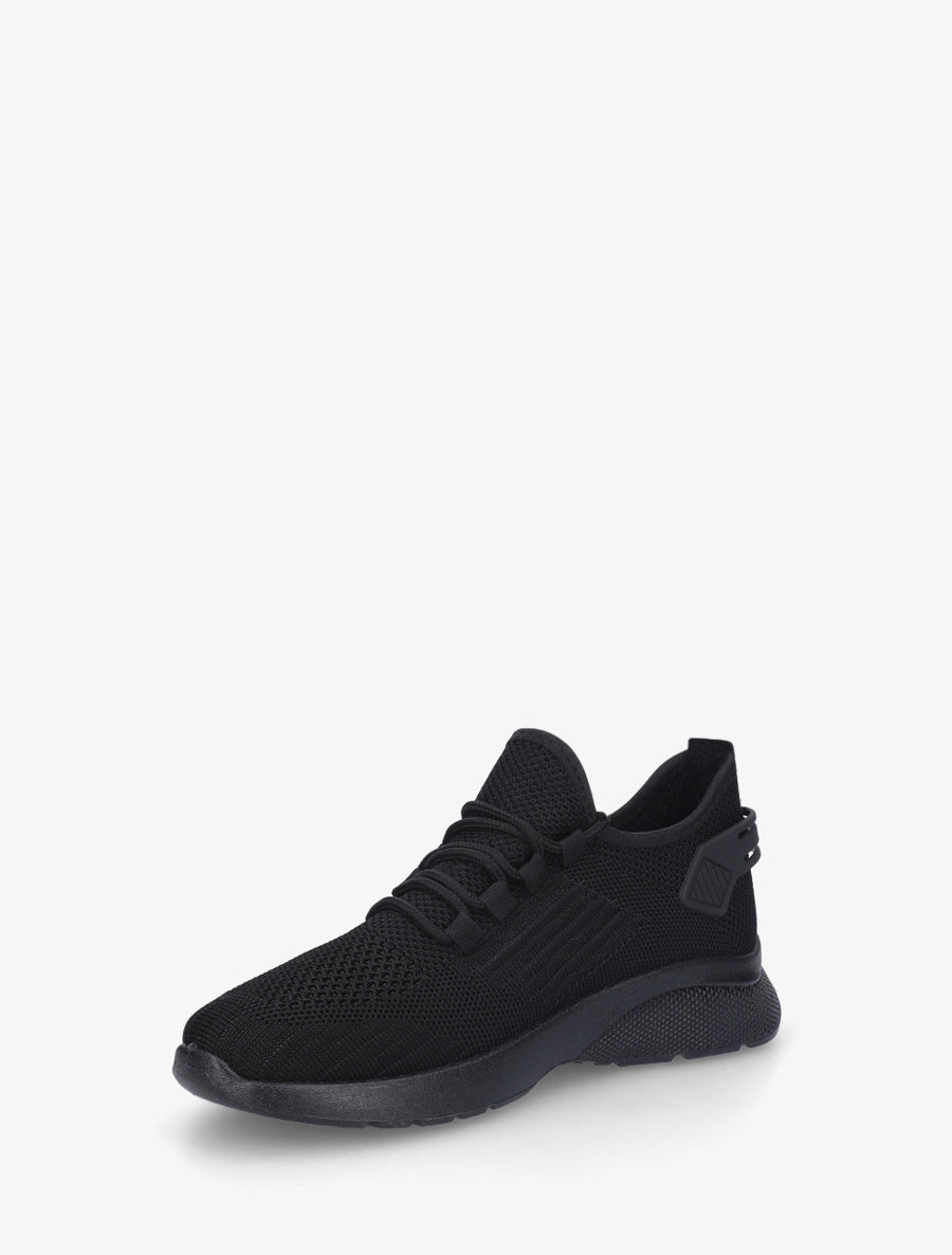 Baskets en tissu style running - Noir - 3