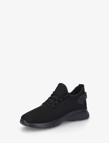 Baskets en tissu style running - Noir - 3