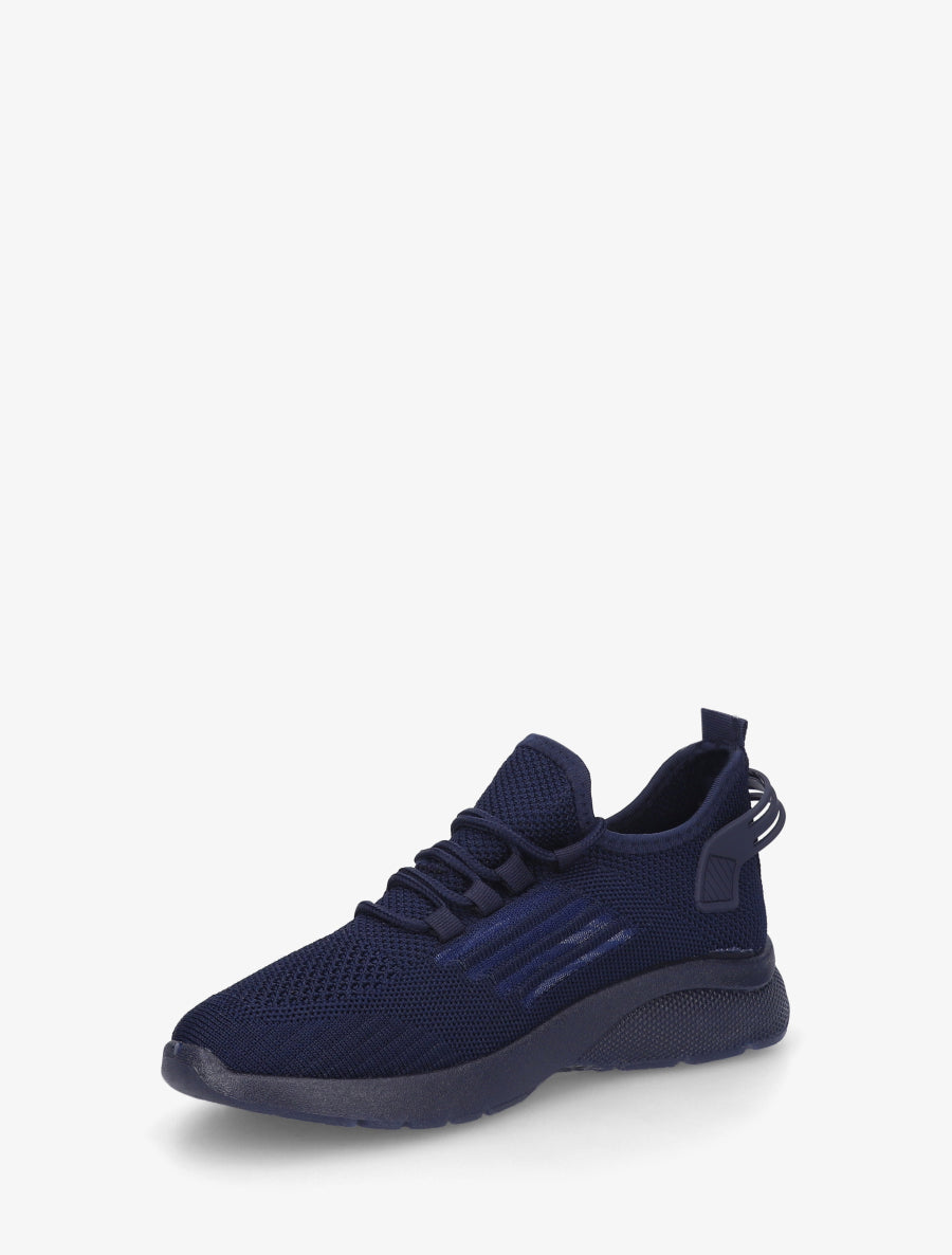 Baskets en tissu style running - Marine - 3