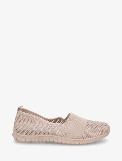 Slip-on en maille - Taupe - 1