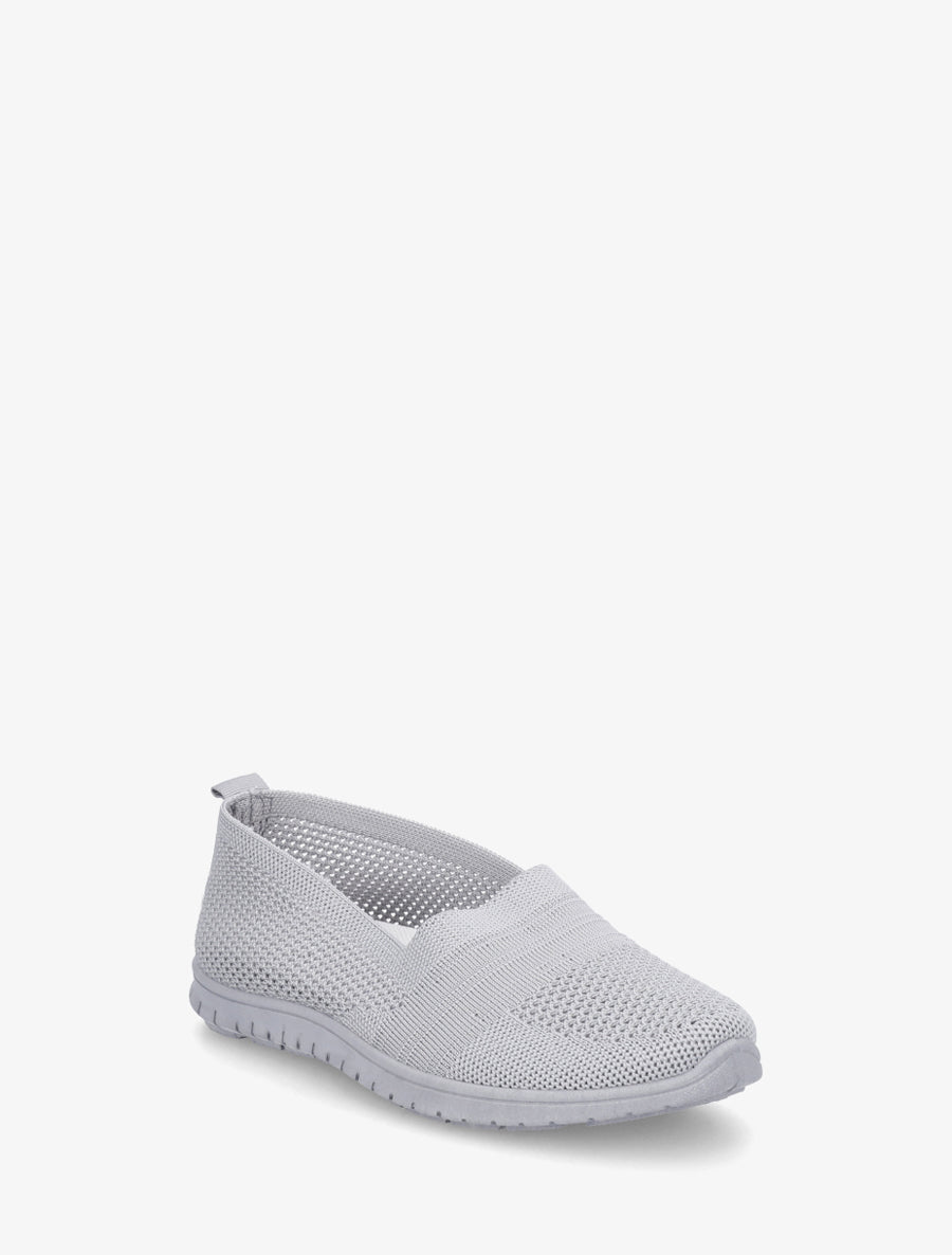 Slip-on en maille - Gris clair - 2