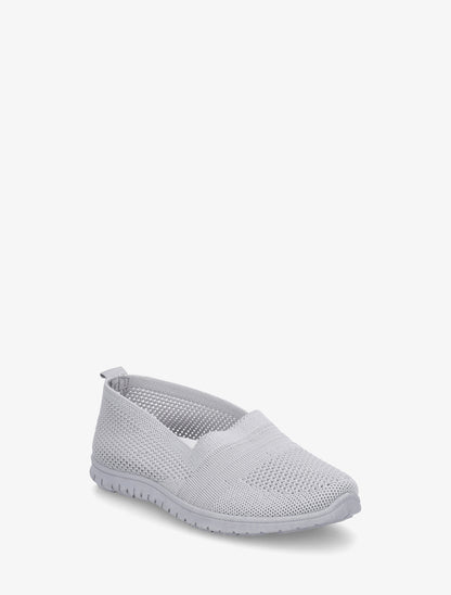 Slip-on en maille - Gris clair - 2