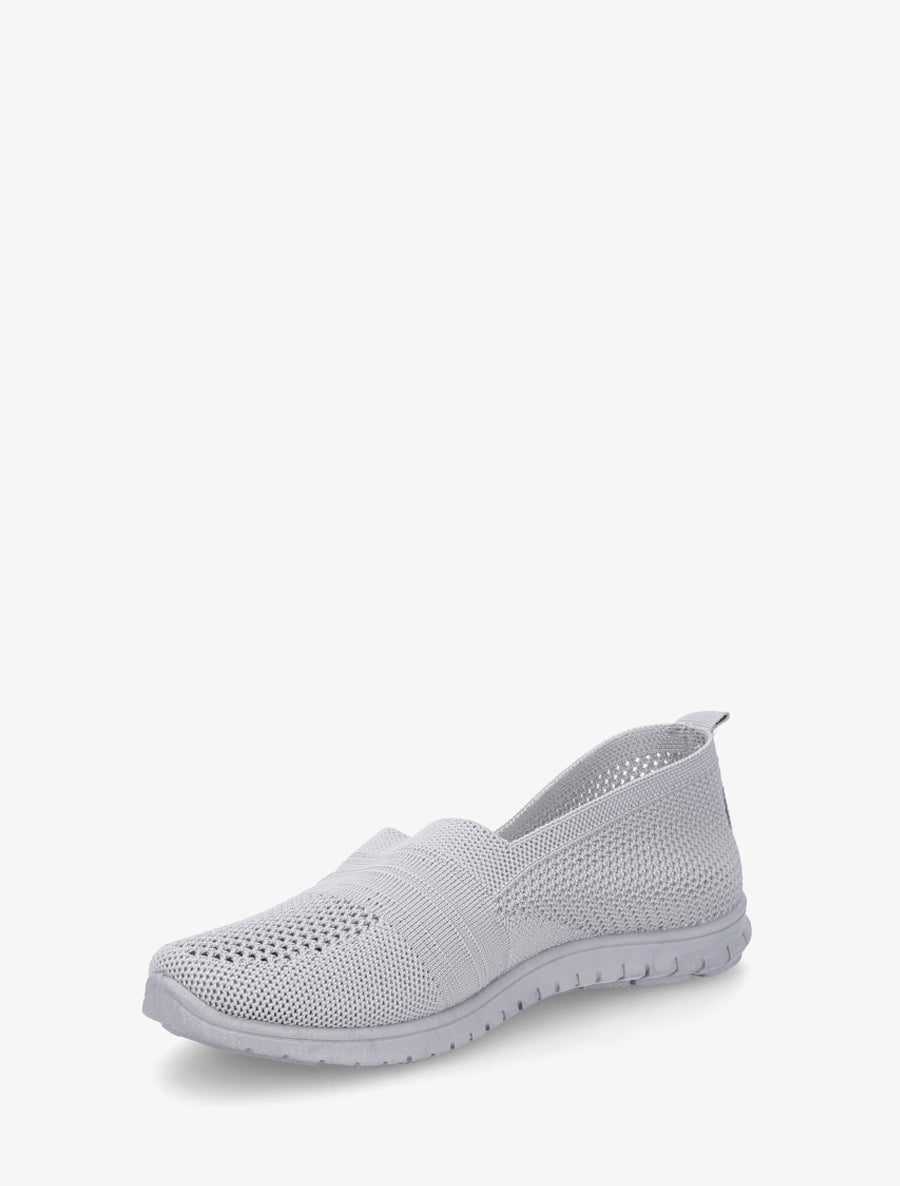 Slip-on en maille - Gris clair - 3