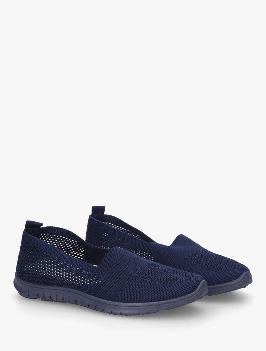 Slip-on en maille - Marine - 4