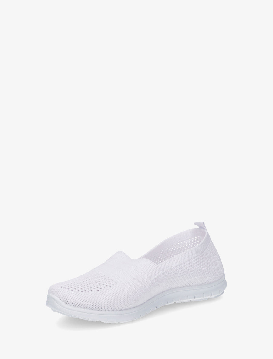 Slip-on en maille - Blanc - 3