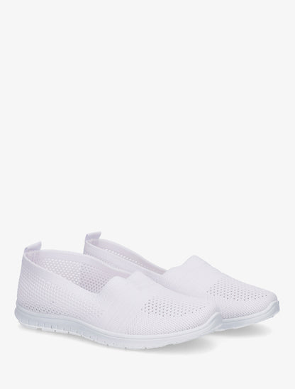 Slip-on en maille - Blanc - 4