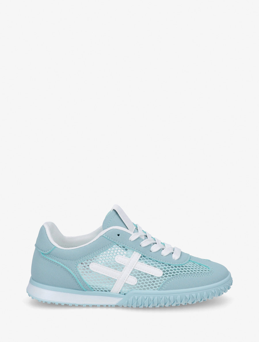 Zapatillas con bandas y tejido de panal - Azul cielo