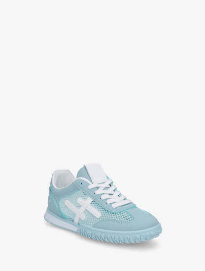 Zapatillas con bandas y tejido de panal - Azul cielo