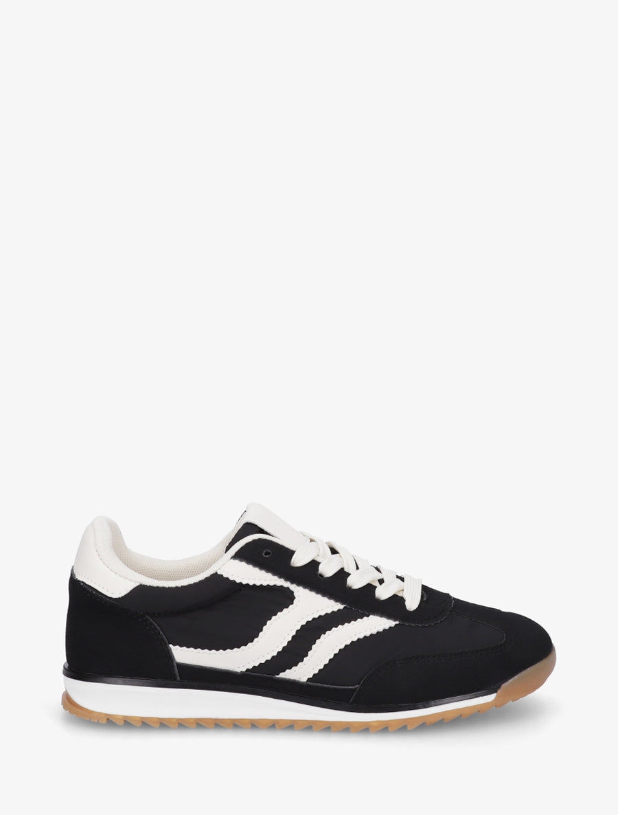 Sneakers à double lacets - Noir - 1