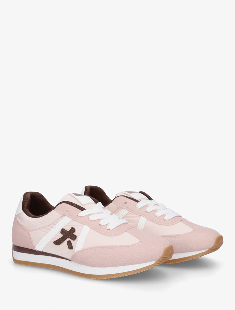 Baskets à empiècement graphique - Rose - 4