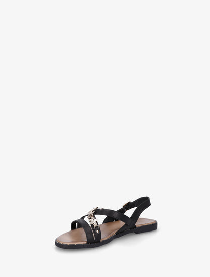Nu-pieds cloutés à bijoux étoiles de mer - Noir - 3