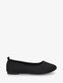 Ballerines basiques en tissu - Noir - 1