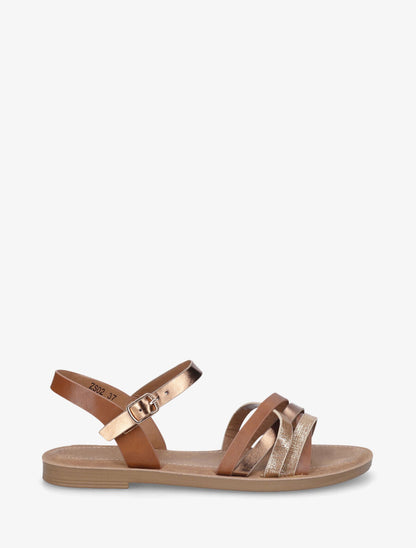 Nu-pieds fantaisies multibrides - Camel - 5
