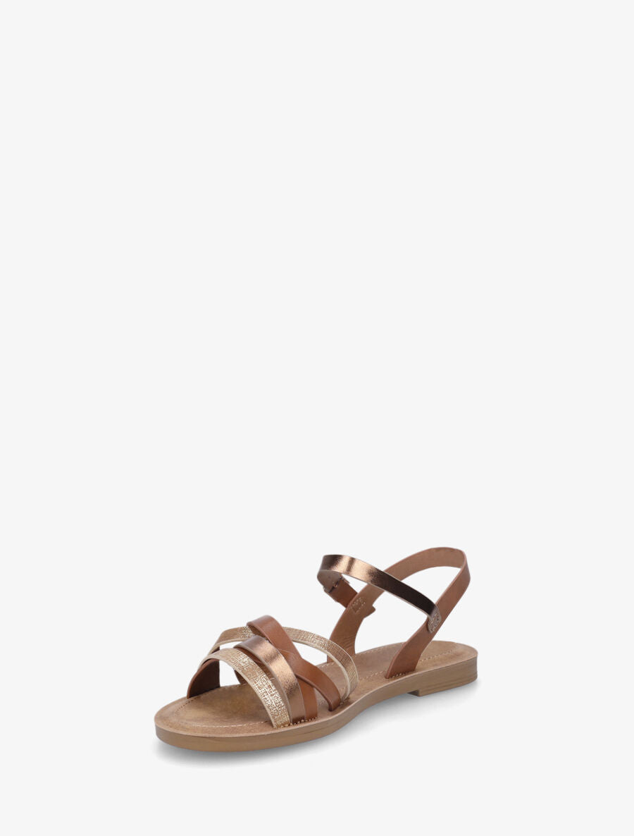 Nu-pieds fantaisies multibrides - Camel - 3