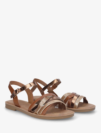 Nu-pieds fantaisies multibrides - Camel - 4