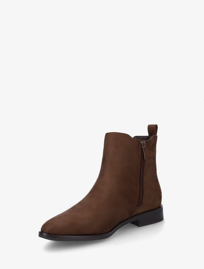Bottines en suédine à bouts pointus - Chocolat - 3