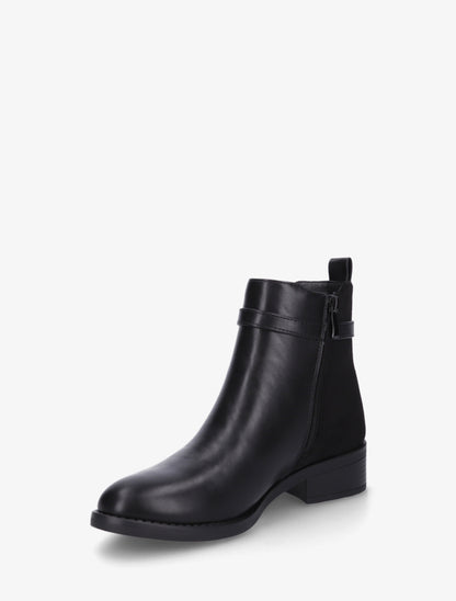 Bottines bimatière à boucle - Noir - 3