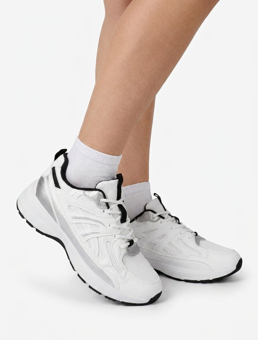 Zapatillas clásicas estilizadas - Blanco