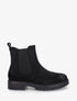 Bottines élastiquées en suédine - Noir - 1