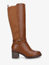 Bottes en simili à sangles fantaisies - Camel - 1