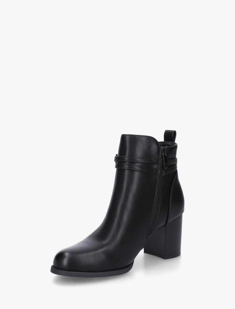 Bottines classiques en simili - Noir - 3