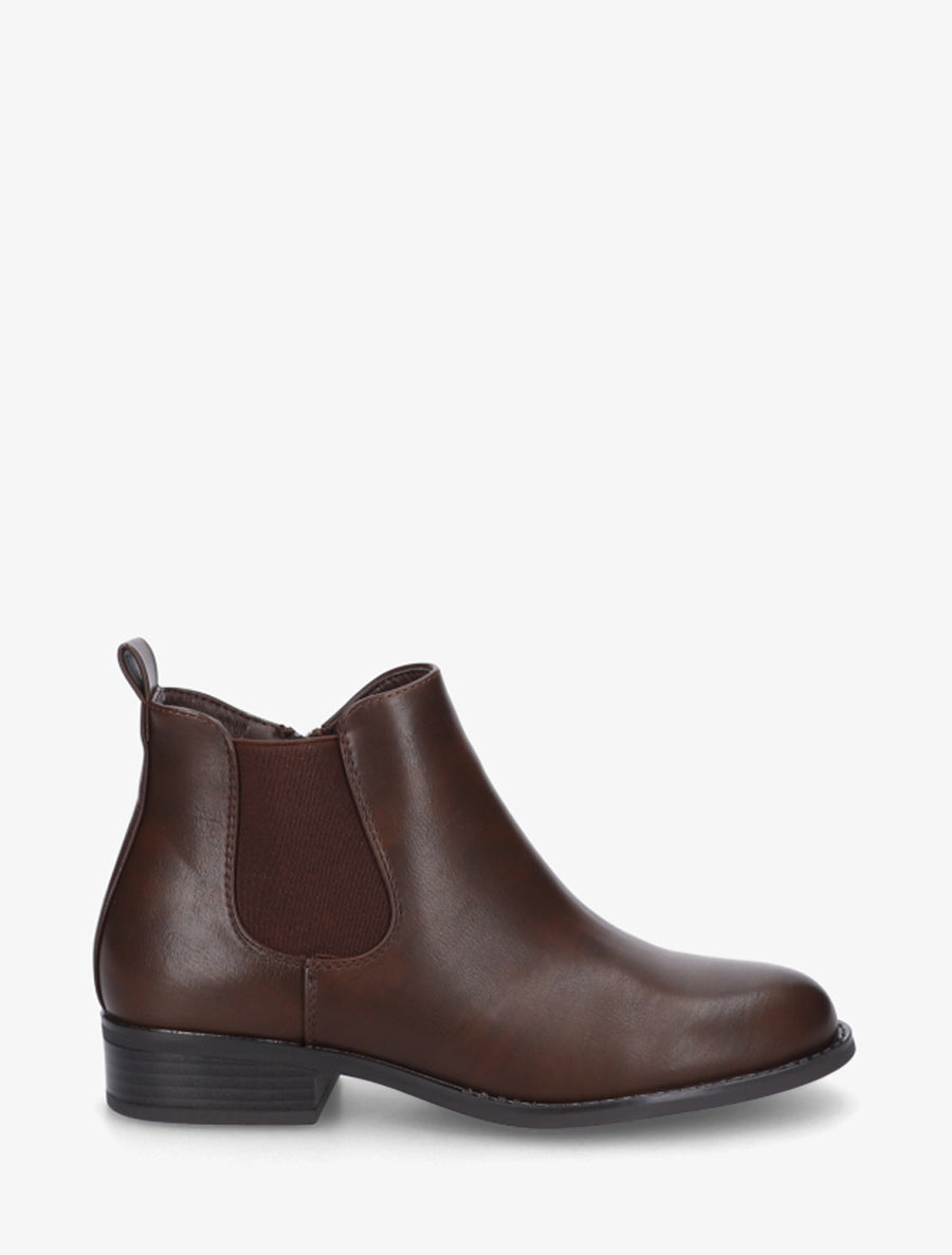 Bottines style chelsea - Marron - 1
