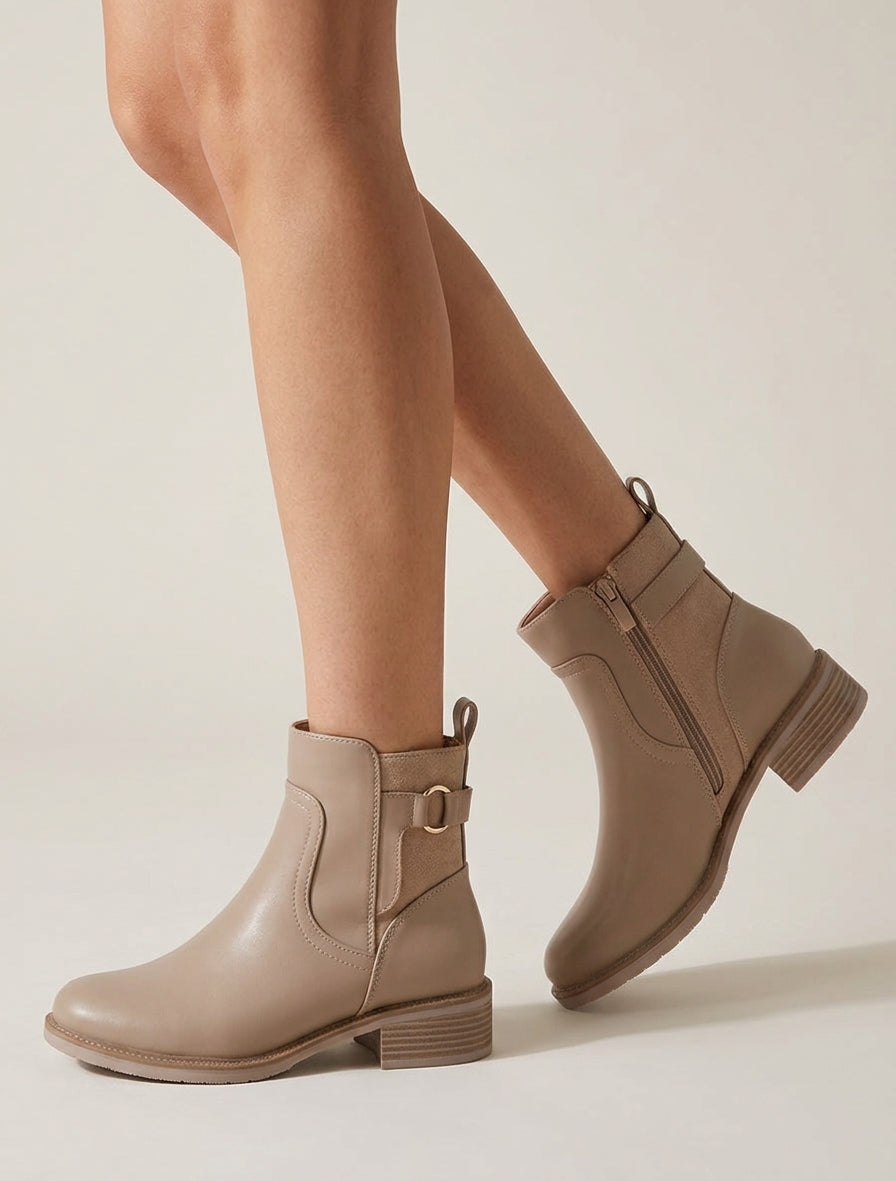 Botines de imitación y ante - Topo
